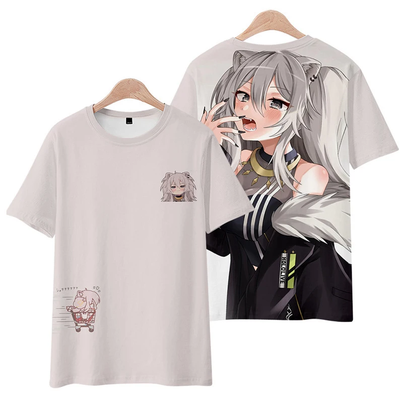 Hentai T Shirt VTuber Hololive 3D Print T-Shirt Men Women Fashion Oversize Tshirt Kid Hip Hop Top Senpai Tee Shirt Girl Camiseta