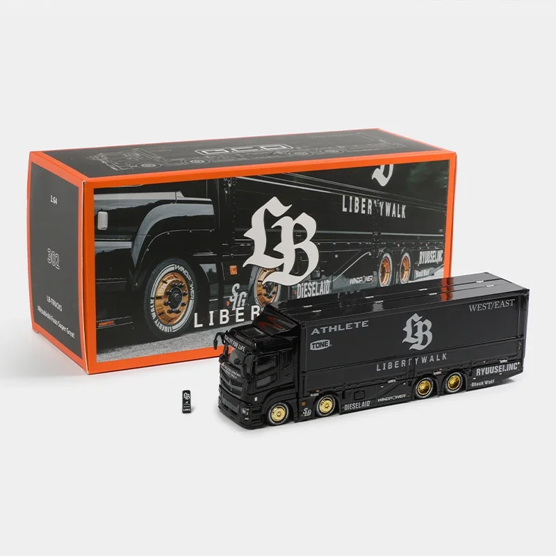 1:64 Mitsubishi FUSO container truck Transporter LBWK JDM flying