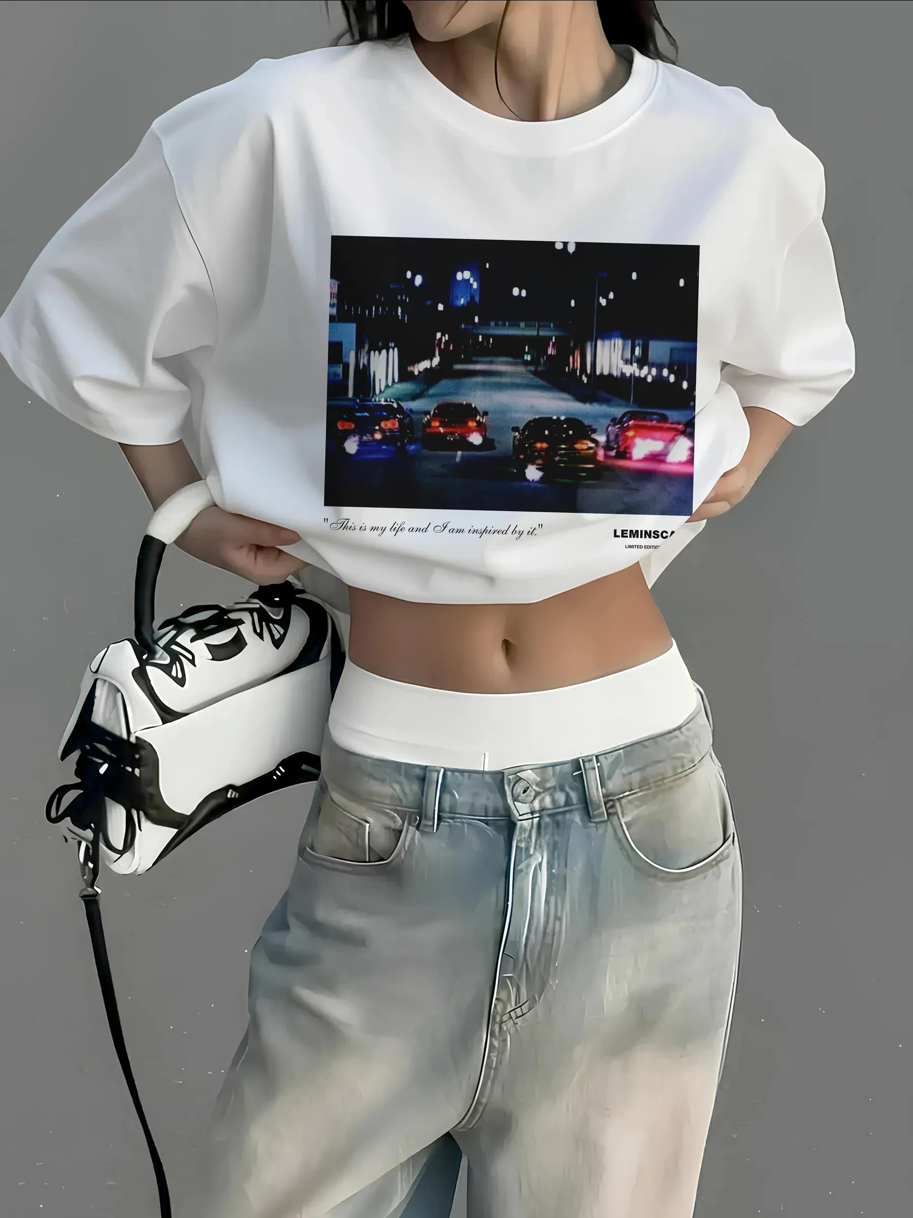 Vintage JDM Racing Car Graphic T-Shirt Men Summer Short Sleeve Harajuku Streetwear Oversized Drift Casual Tops Tees