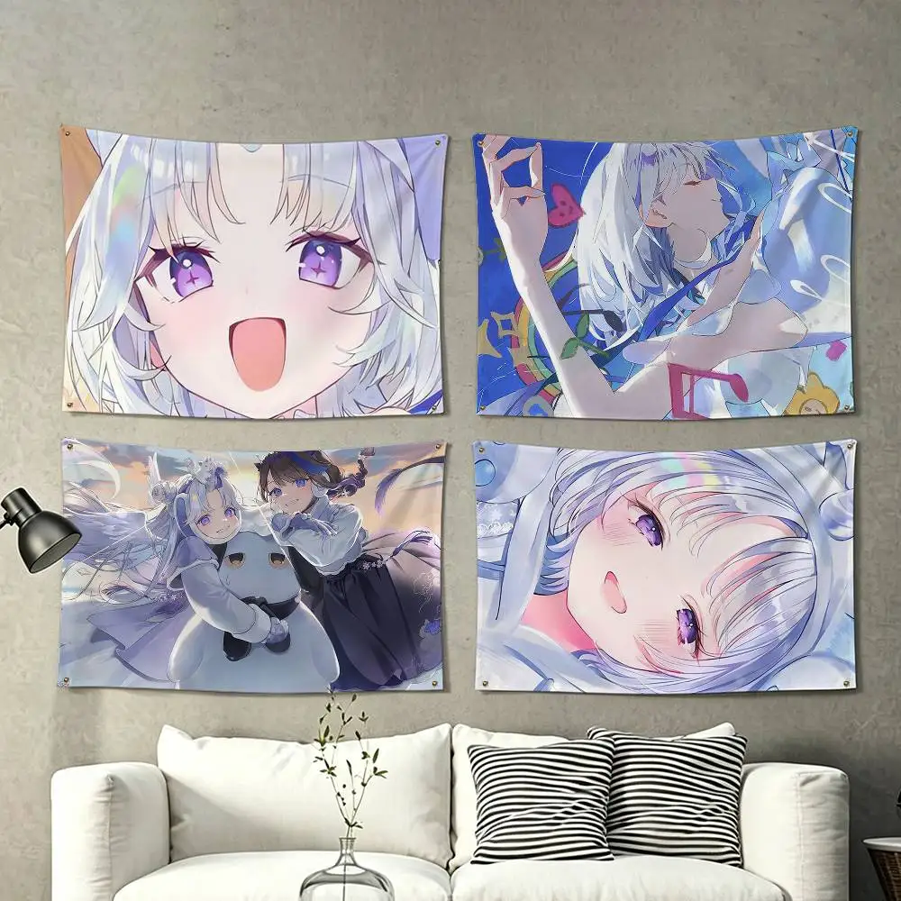 Ayatsuno Yuni StelLive VTuber  Flags Wall Hanging Tapestry Outdoor Garage Room Decorative flag Background Blanket