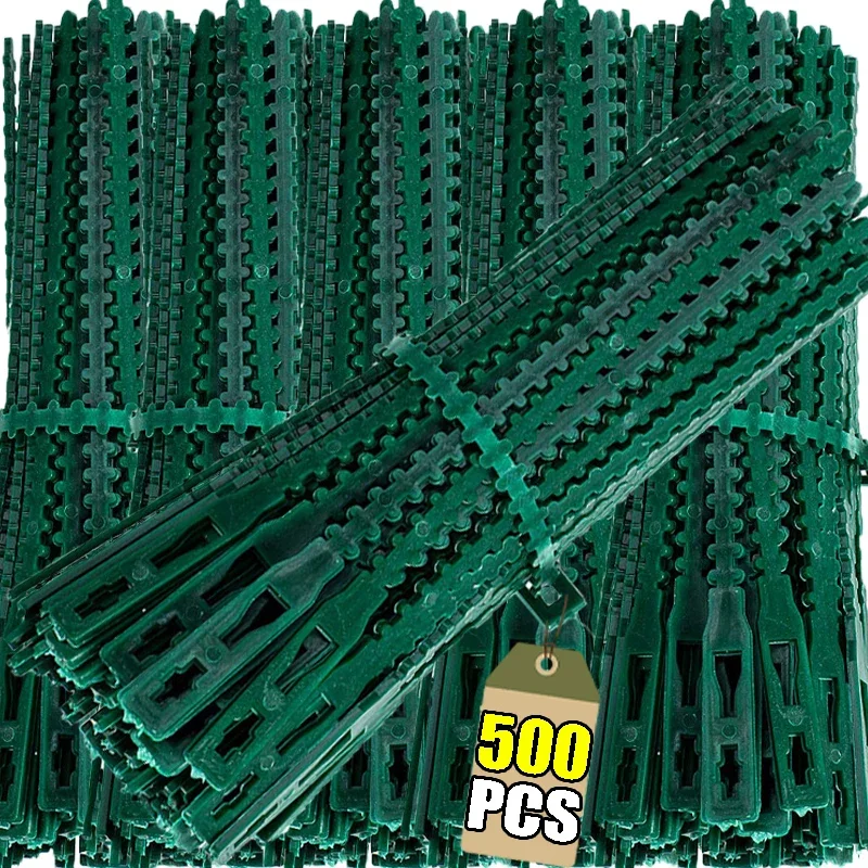 Reusable Garden Cable Ties Plant Vine Tree Shrubs Support Fastener Locking Nylon Adjustable Zipper Cables Ties Organizer Tools