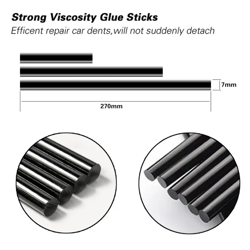 Black Hot Melt Glue Sticks for Auto Body Electric Glue Gun Accessories Car Dent Paintless Removal Hand DIY Tools