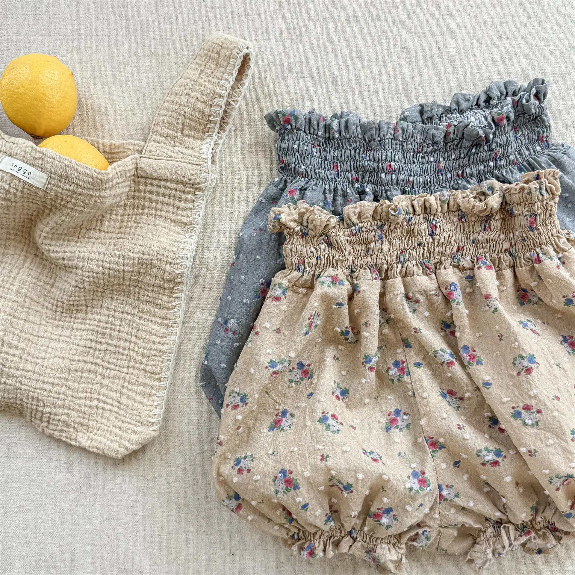 2026 Sommer Neue Süße Mädchen Blumen-Shorts Dünne Baumwolle Baby Mädchen Lockere Shorts Kinder Freizeithosen Modische Kinderkleidung