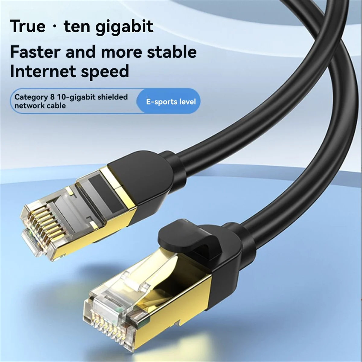 슈퍼 핫 Cat8 40Gbps 이더넷 케이블 1.5M 2000MHz PS5 PC 라우터용