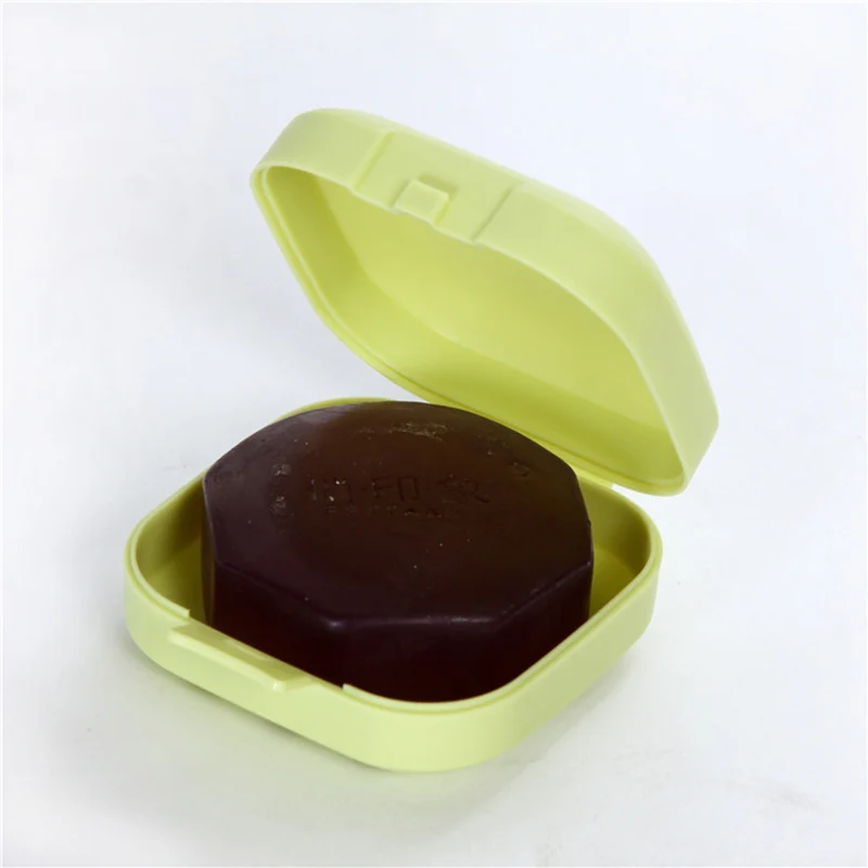 Candy Color Portable Soap Plastic Holder Travel Supplies Square Bathroom Accessories Soap Storage Container Soap Dish