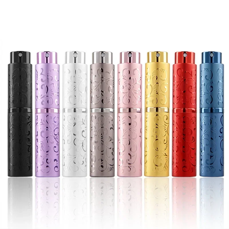 10ml recarregável garrafa de perfume metal alumínio vidro spray garrafa recipiente cosmético viagem essentials parfum atomizador perfume