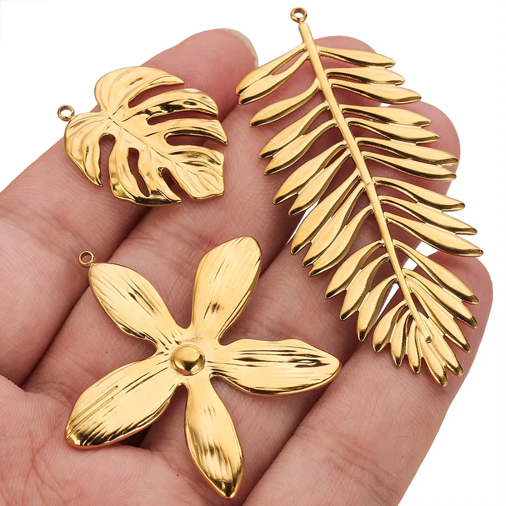 5PCS Stainless Steel Large Lea - огляд і ціна Embellishment Crafts
