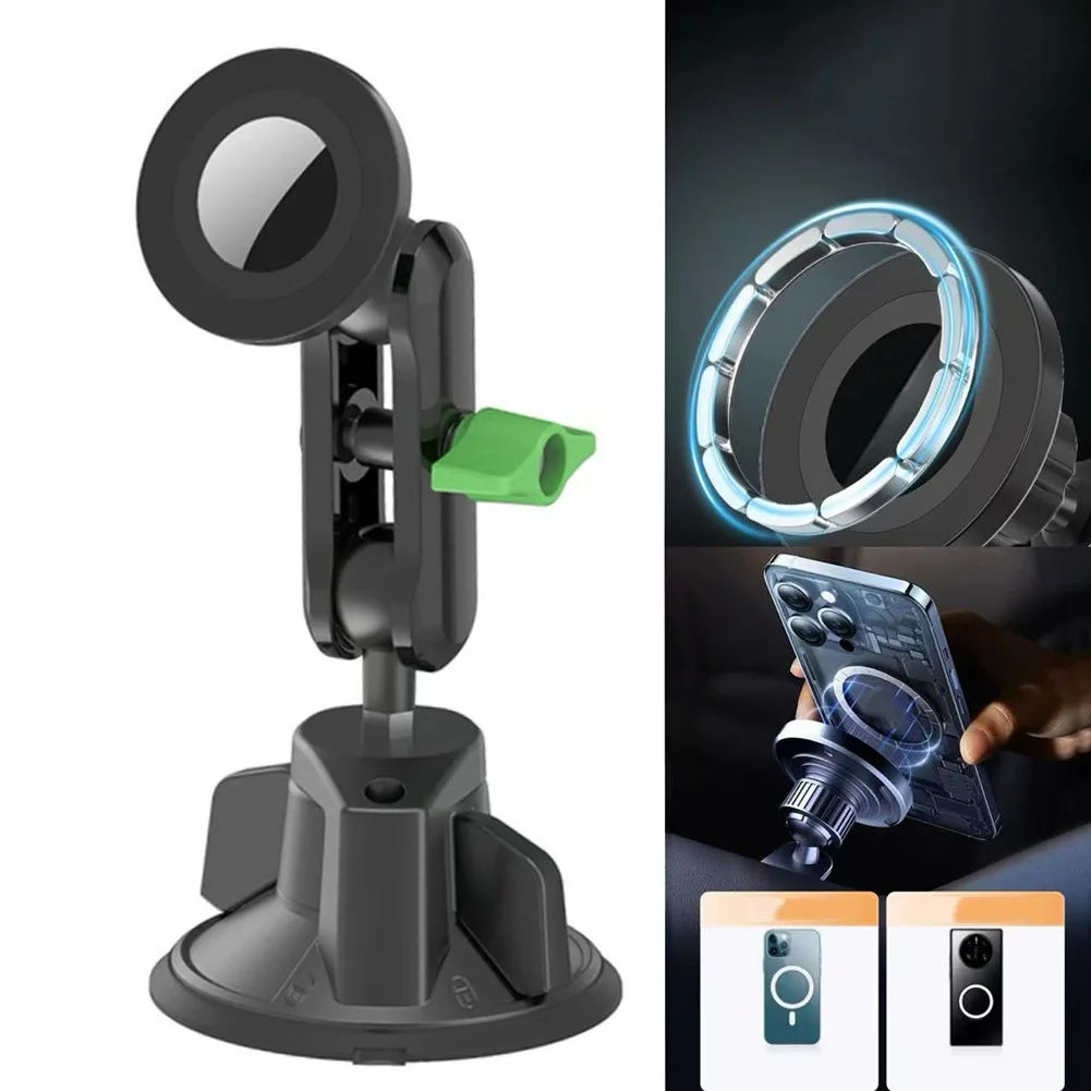 360° Adjustable Magnetic Phone Holder For Car Strong Suction Cup Mount Basic Phone Holders Accessories