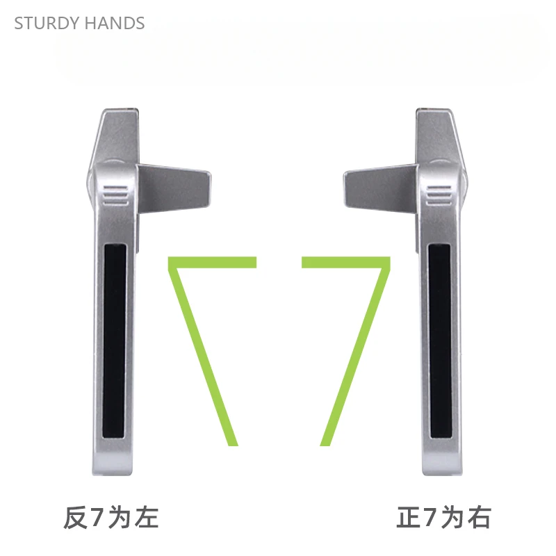 1 Stuks Aluminium Raam Links En Rechts Handgrepen Draaien En Schuiven Naar Buiten 38 En 50 Deur-En Raamgrepen