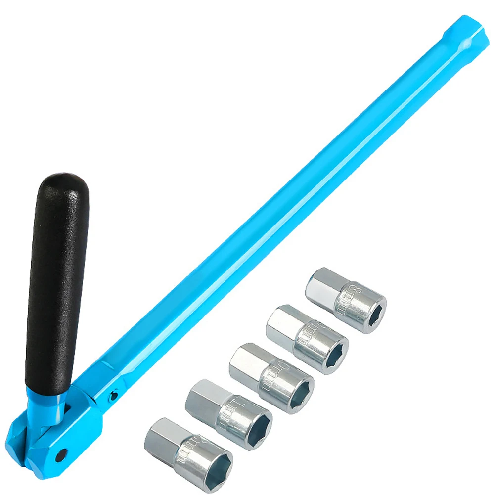 

6 Piece Socket Wrench Set with Socket Sizes 8 to 12mm for Faucet Sink Installation and Plumbing Work with Non Slip Handle