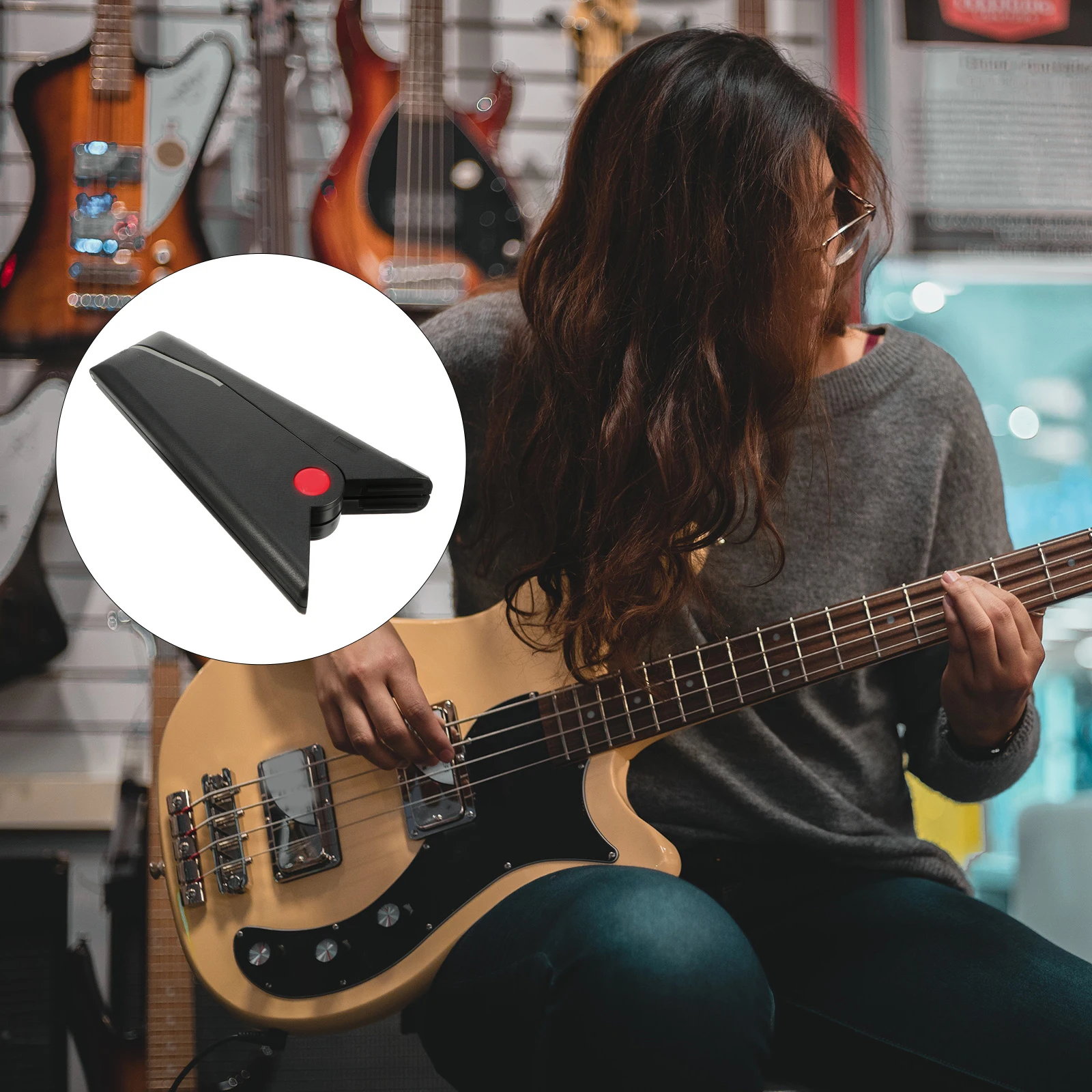 

Guitar Stand Bass Support Rack Storage Fold Music Racks Plastic Acoustic Display