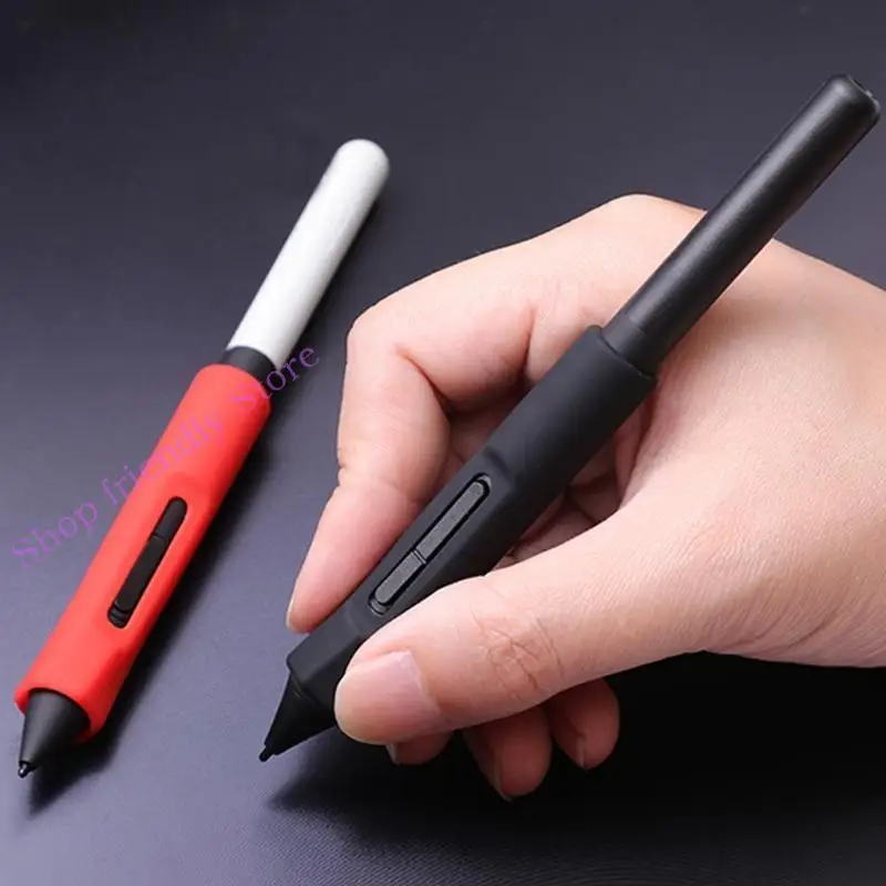 

594A Tablet Pen Slot Protective Sleeve Silicone Grip Holder for Wacom- CTL472 CTL672