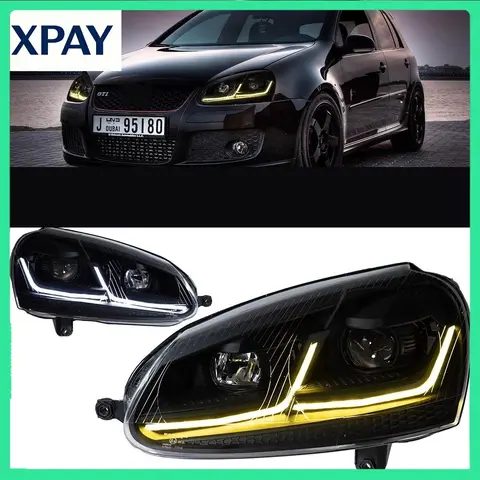 New Headlight Assembly for Volkswagen vw Sagitar Bora Jetta golf 5 gti variant MK5 06-10 DRL Turn Signal