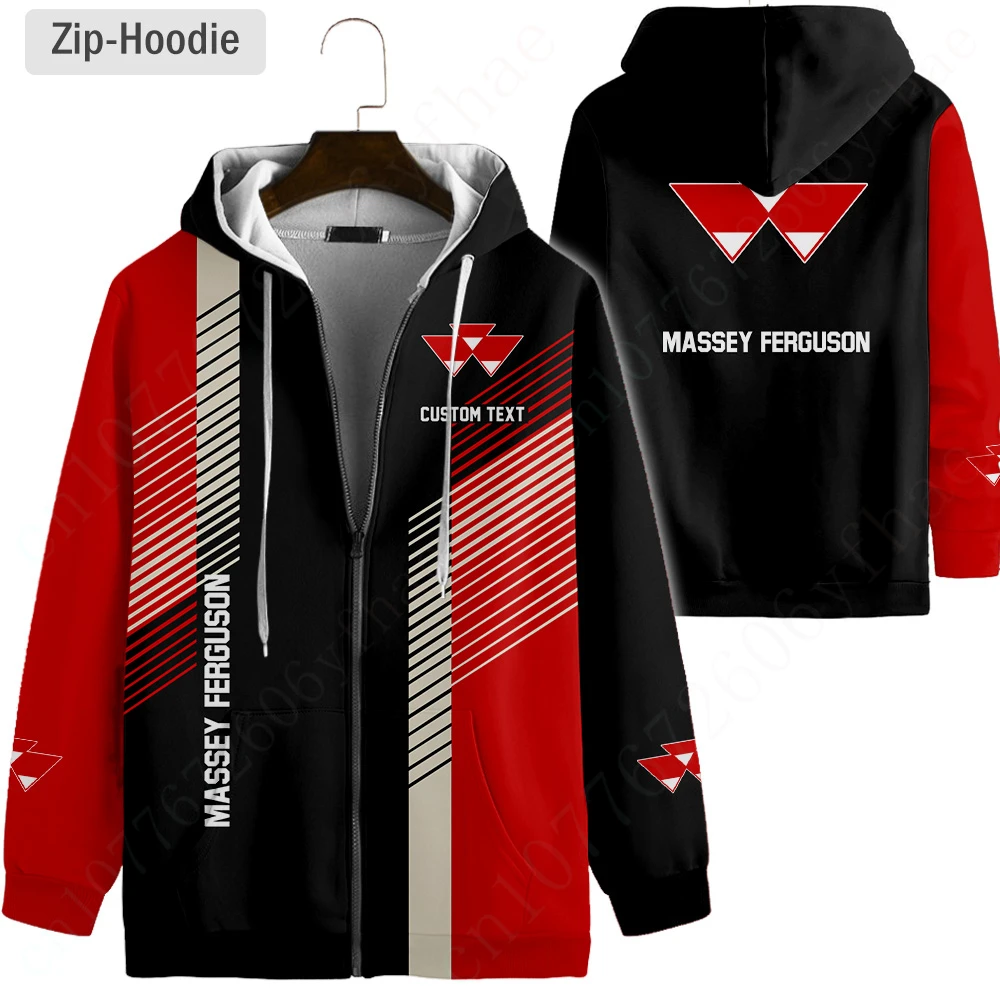 Massey Ferguson Clothing Harajuku Essentials Zip Hoodies Anime Hoodies For Men Women Casual 3D Sweatshirt Unisex Pullover