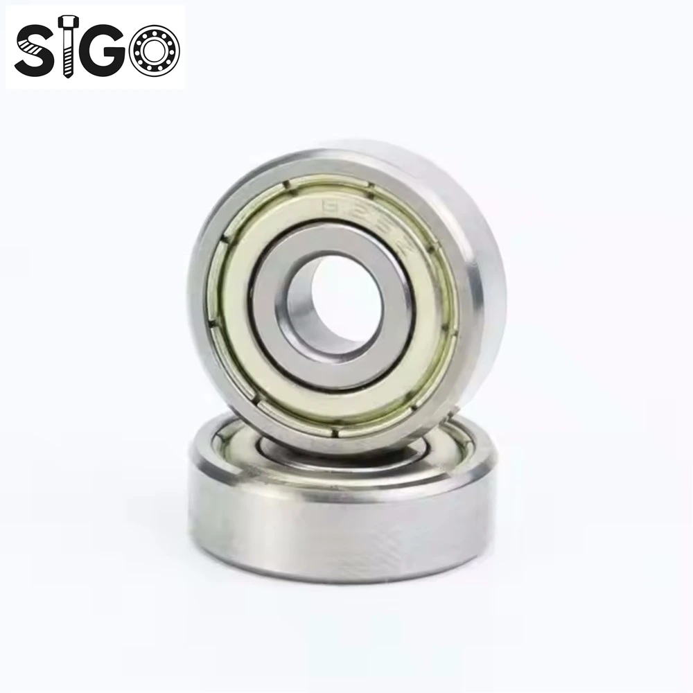 Esfera profunda Sigo 6200 6201 6202 6203 6204 6205 6206 6207 6208 6209 ZZ Z RS 2RS Rolamentos de aço cromado