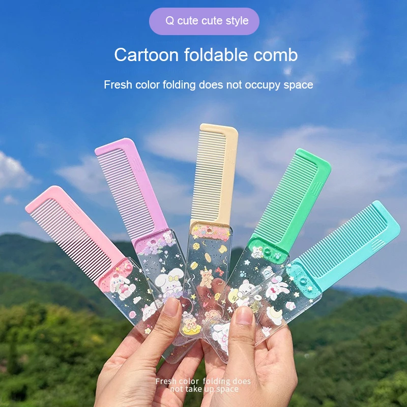 3D Printing Gravity Knife Cub Small Radish Comb Folding Shrink Comb Pet Comb Mini Model Pendant Push Card Decompression Toy