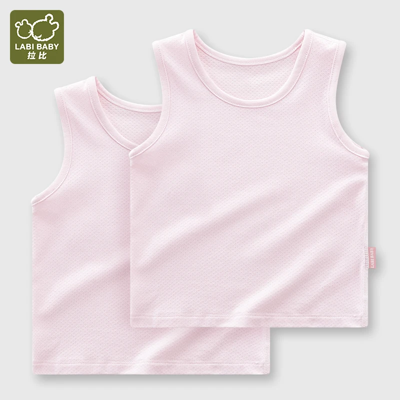 

2pcs Baby Boys Girls Vests T-shirts Infant Summer Vest Top Toddlers Solid Tops Soft Sleeveless Homewear Sleepwear Kids Clothes