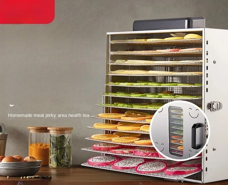 10-Layer fruit dryer Household fruit dryer Small stainless steel medicinal food dehydration air dryer
