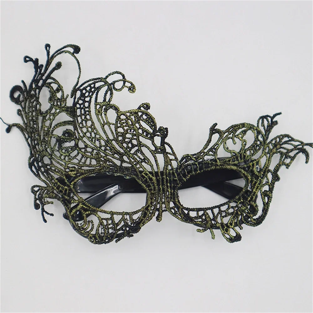 Sexy Kant Maskerade Masker Zwart Rood Vleermuis Half Gezichtsmasker Voor Vrouwen Cosplay Masker Dress Up Carnaval Halloween Party Kostuum Prop