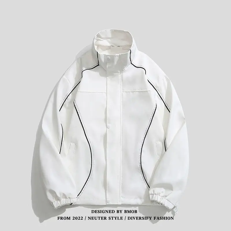 American Retrio Outdoor Sport Jackets Men Thin Spring Autumn Jacket Windbreaker for Men Vintage Jacket 90s Men Clothing