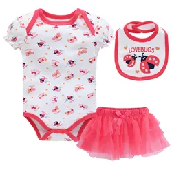 Kavkas conjunto bebé niña verano body manga corta
