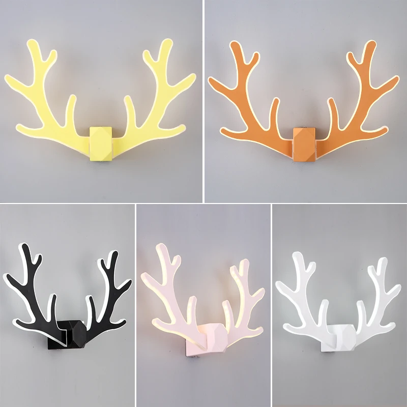 

TEMAR Modern LED Wall Lamp Interior Creative Simple Antler Sconce Lights for Home Living Room Bedroom Corridor Decor