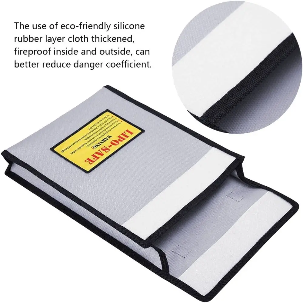 Lithium Battery Explosion Proof Bag Fireproofing Design Antiflaming Material Battery Storage Bag Explosionproof Construction
