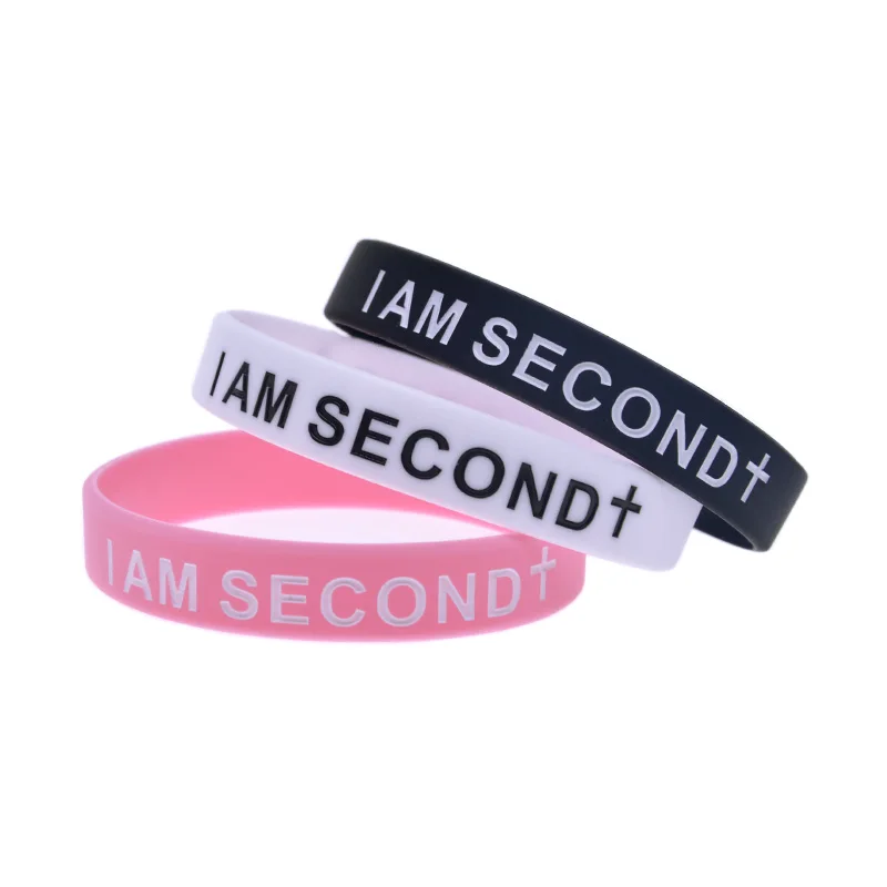 50 Stück Jesus Silikon-Armband „Gott Ist Erst, Ich Bin Zweit“ Inspirierendes Armband Erwachsenengröße – Detail 5