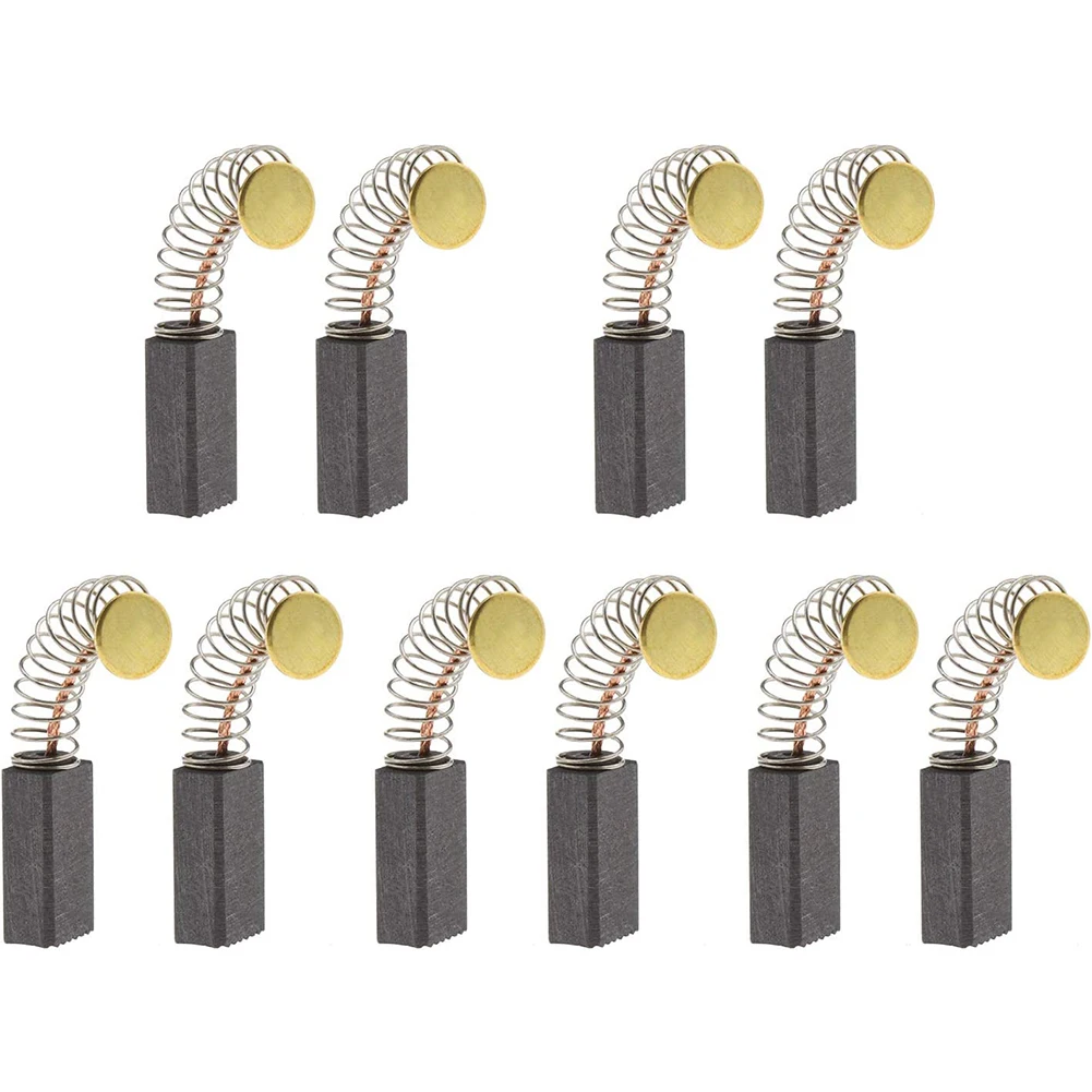 10pcs Motor Carbon Brushes 13*8*5mm Electric Hammer Drills Angle Grinders Circular Saws Power Tool Replacement Accessories Parts