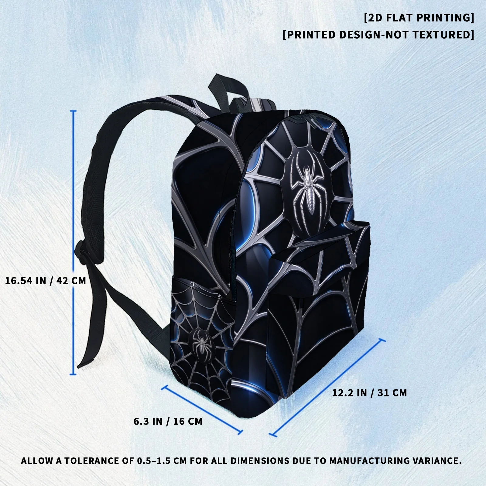Spider Pattern Backpack School Suitable Outdoor Sports Travel Rucksack Best Gift Spiderweb Print Backpack Big Capacity Knapsack