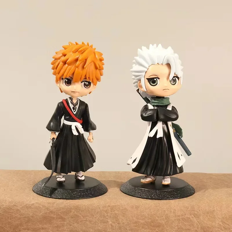 15cm Anime figure BLEACH Ichigo Kurosaki Captain ten Hitsugaya Toushirou PVC Action Figure Collectible Model Toys Kid Gift