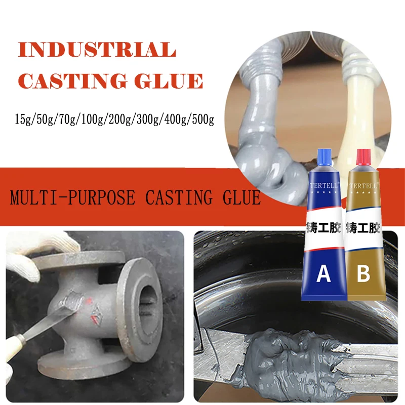 

AB Casting Repair Glue Waterproof Casting Adhesive High Strength Casting Repair Adhesive Heat Resistant Metal Repair Adhesive
