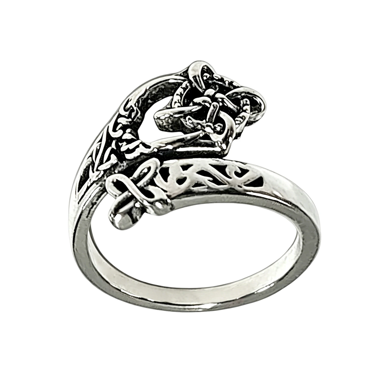 Witches Knot Ring Celtic Nudo de Bruja Plata 925 Original Sterling Silver Adjustable Witch Knot Rings Witchy Jewelry for Women