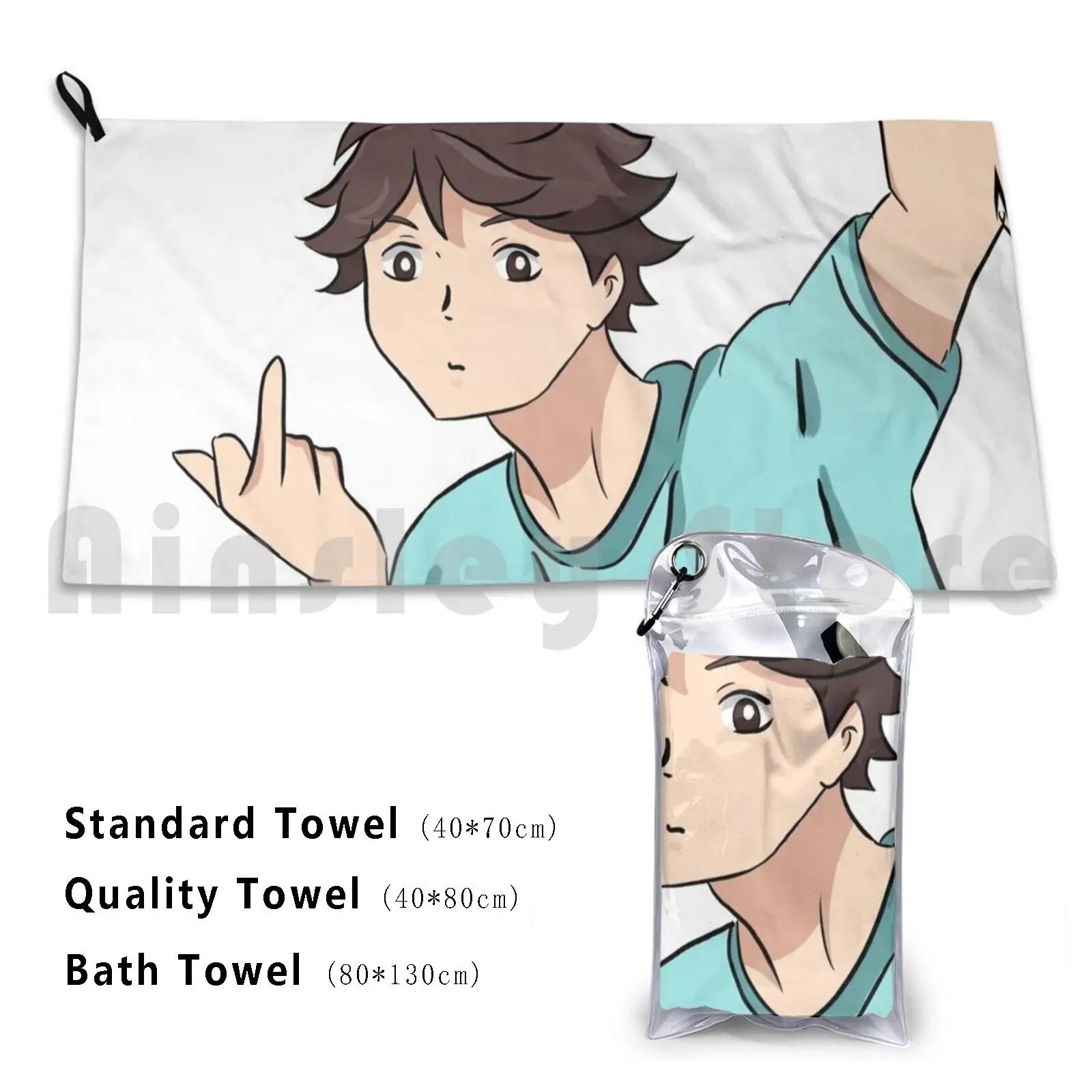 Oikawa Bath Towel Beach Cushion 191 Anime Volleyball Trashkawa Oikawa Meme Meme Anime