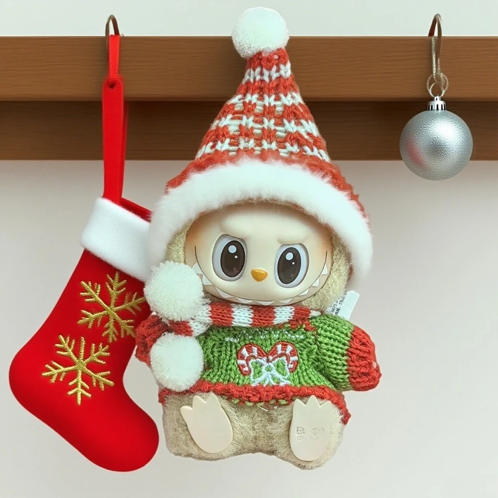 

Labubu Accessories Clothes Suitable for V1 V2 V3 Labubu Christmas Deer Set Labubu Red clothing Christmas Fashion Gift