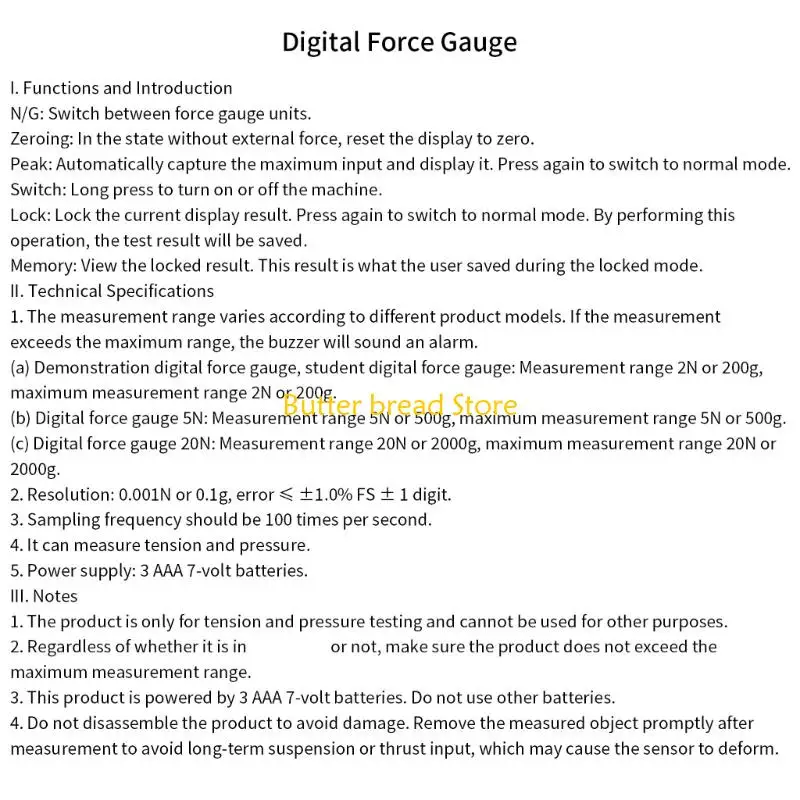 W89C Accurate Digital Push Pull Force Meter For Teaching Physics Concepts In Schools And Laboratories
