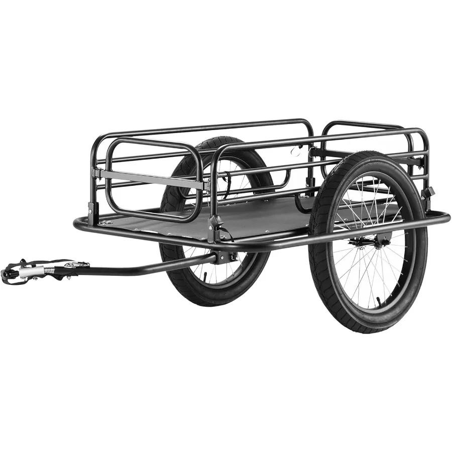 

Bike Cargo Trailer with 70/275 lbs Load Capacity for Efficient Outdoor Adventures Foldable Design for Compact Storage and Quick
