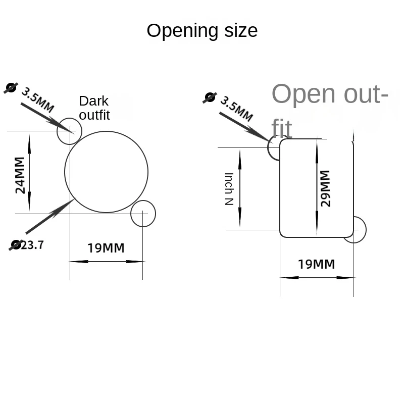 D-Type Usb 2.0 Schroef Vaste Rechte Stootverbinding, Paneelcomponent Adapter Connector Module Zwart En Zilver