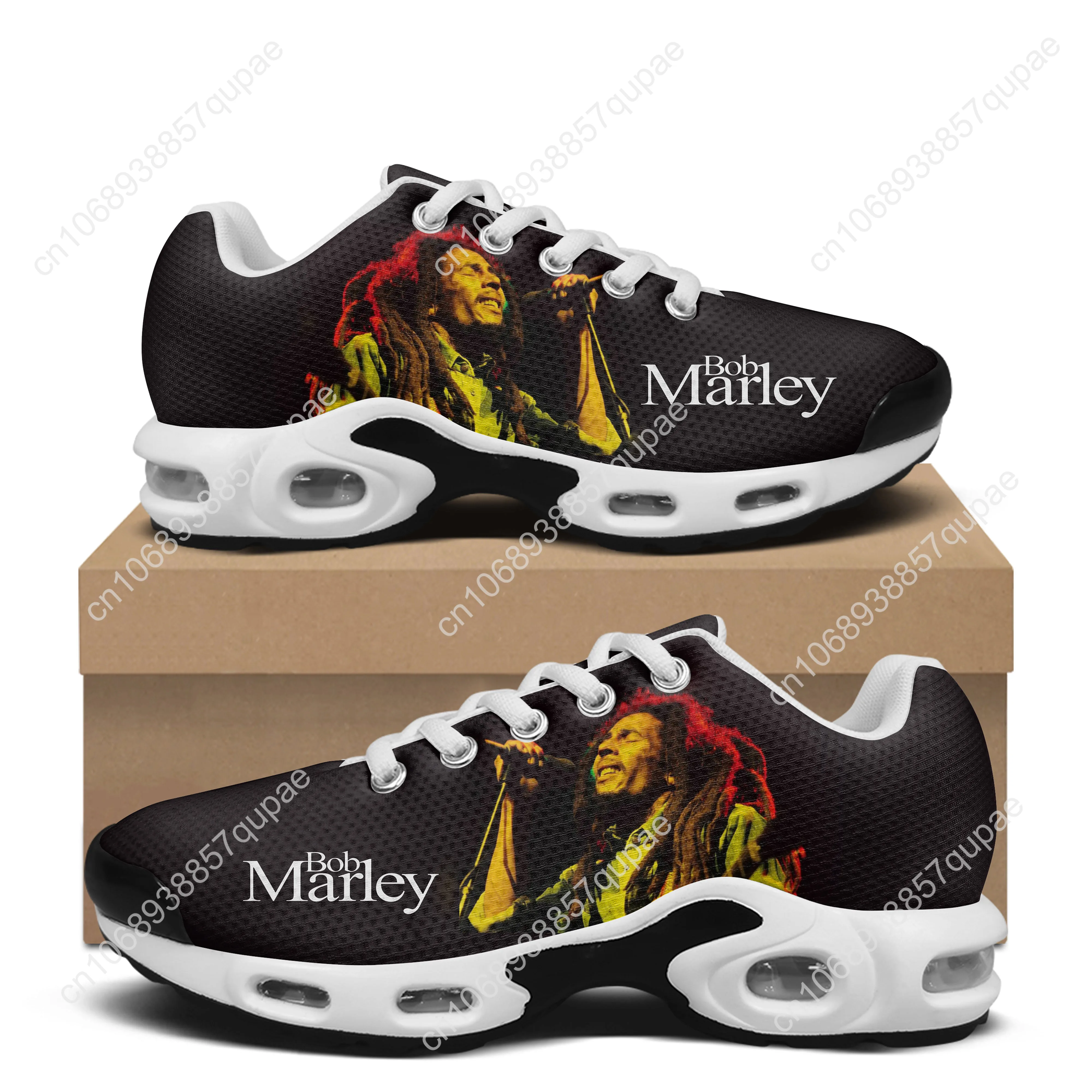 Bob Marley Air Cushion Sneakers Jamaica Singer Reggae Rock Mens Womens Teenager Lightweight Sports shoes Custom Leisure Sneaker