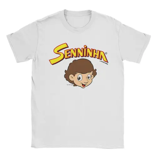 Senninha 1997 Ayrton Senna camiseta para hombre, camiseta de ocio, camiseta de manga corta con cuello redondo, camisetas de fiesta de algodón puro