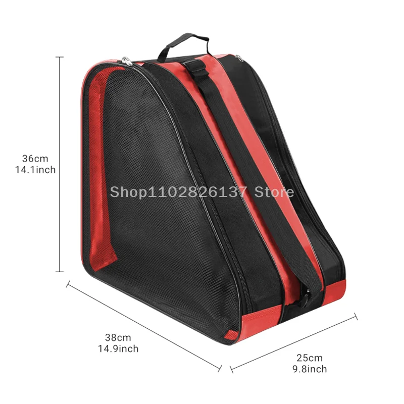 Portable Roller Skates Bag Ice Skating Bag Large Capacity Breathable Kids Inline Skates Bag Skates Storage Bag Skating Shoes Bag