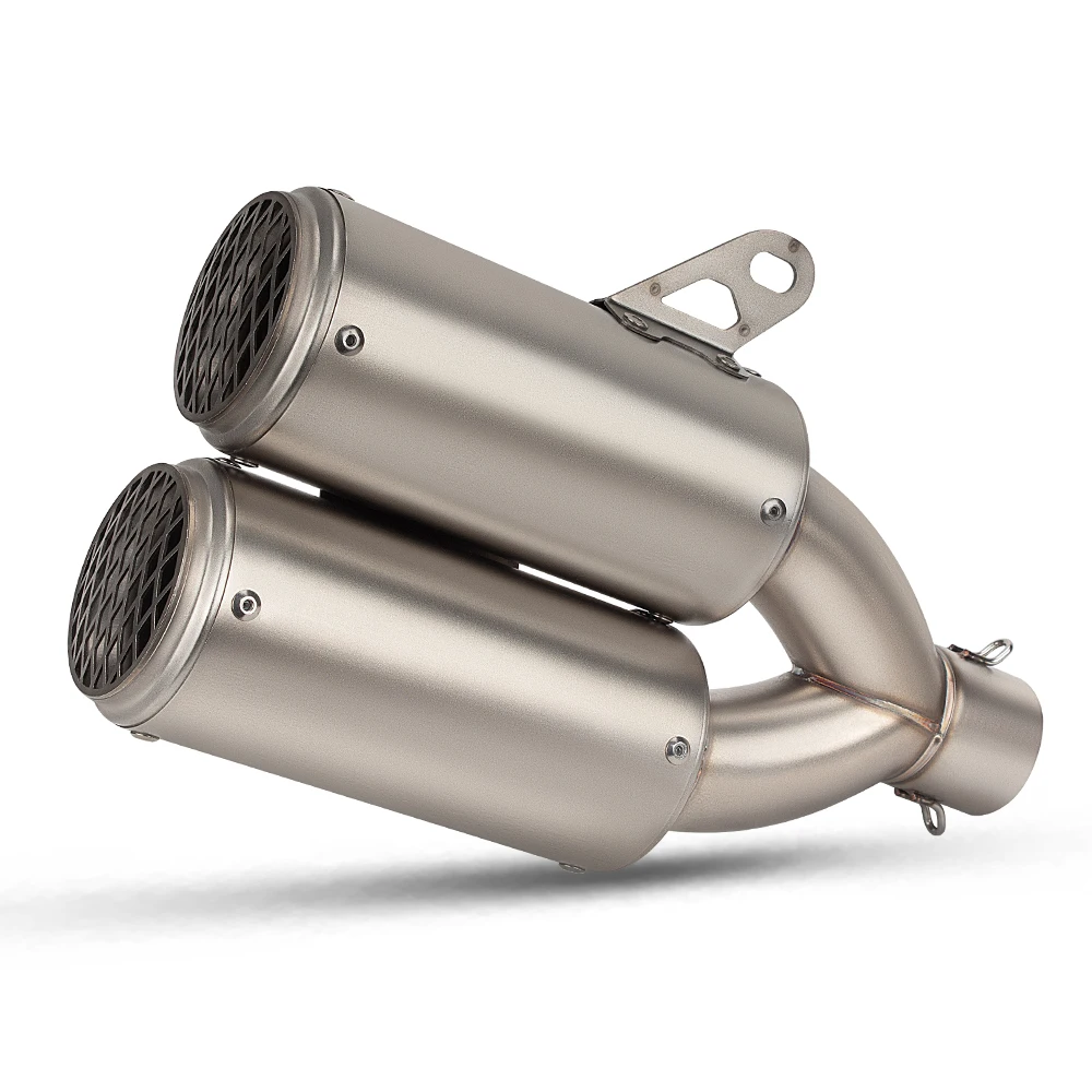 

Motorcycle Exhaust Muffler 51MM Motorbike Exhausts Pipe Kit Street Bike Project Tail Tube For 752S CB650R Tuono 660 Speed 1200RR