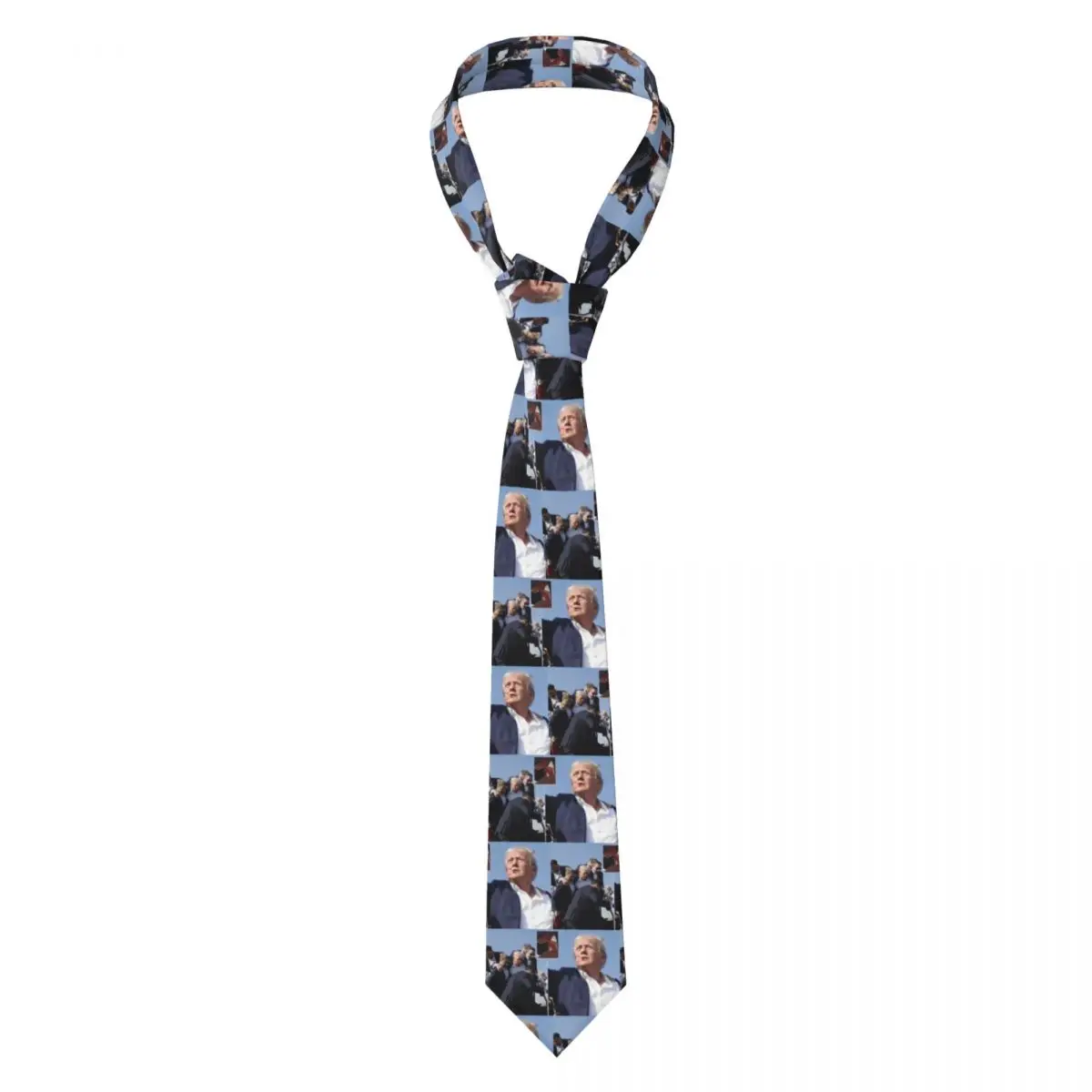 

Custom Trump Assassination Ties Men's Fashion Silk Necktie for Office