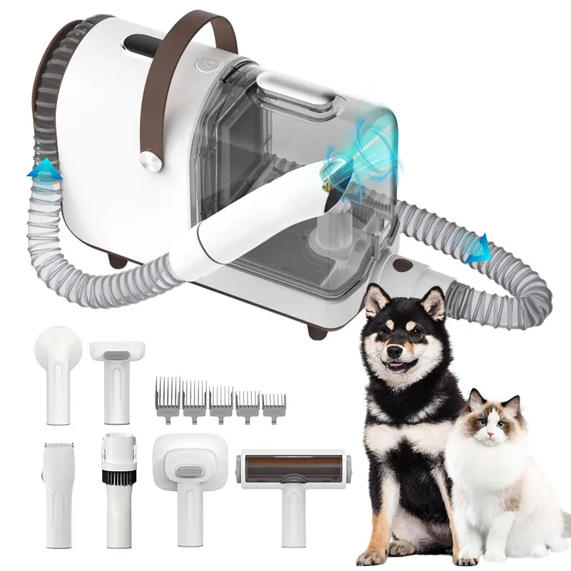 

Pet Products Manufacturer Supplier Wholesale Cat Hair Remover Brush Vacuum Low Noise Dog Pet Hair Grooming Vacuum Cleaner Kit