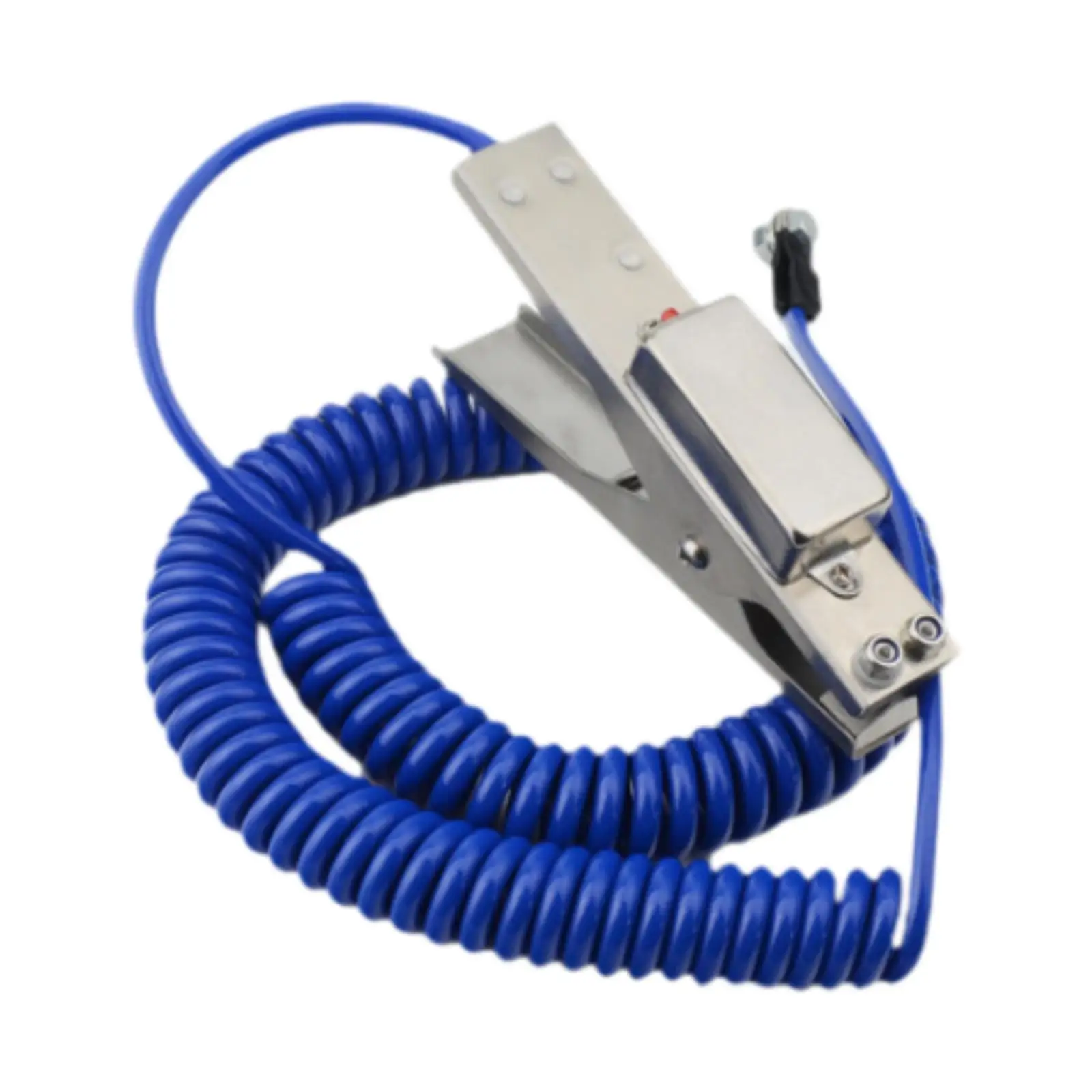

Static Grounding Clamp with 5M Spiral Wire Sturdy Universal Accessory for Oil Filling Stations Professional with Alarm Indicator
