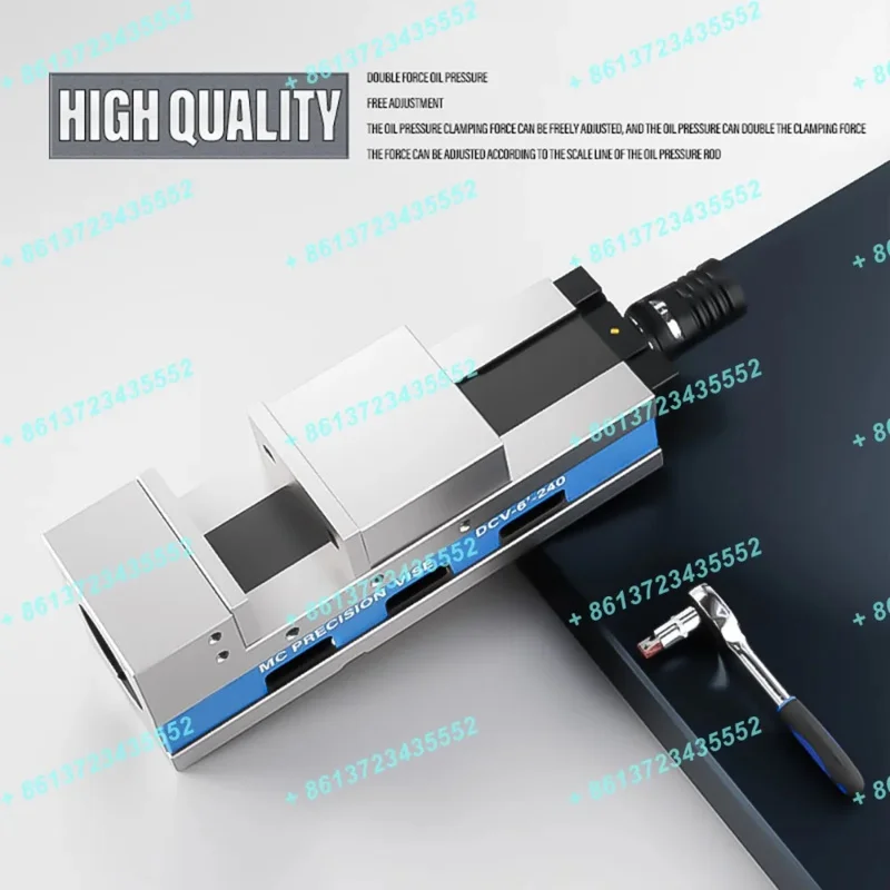 CNC Machining Centers Precision Hydraulic vise 4 inch Pneumatic Hydraulic Flat Mouth Vise, Precision 0.005mm