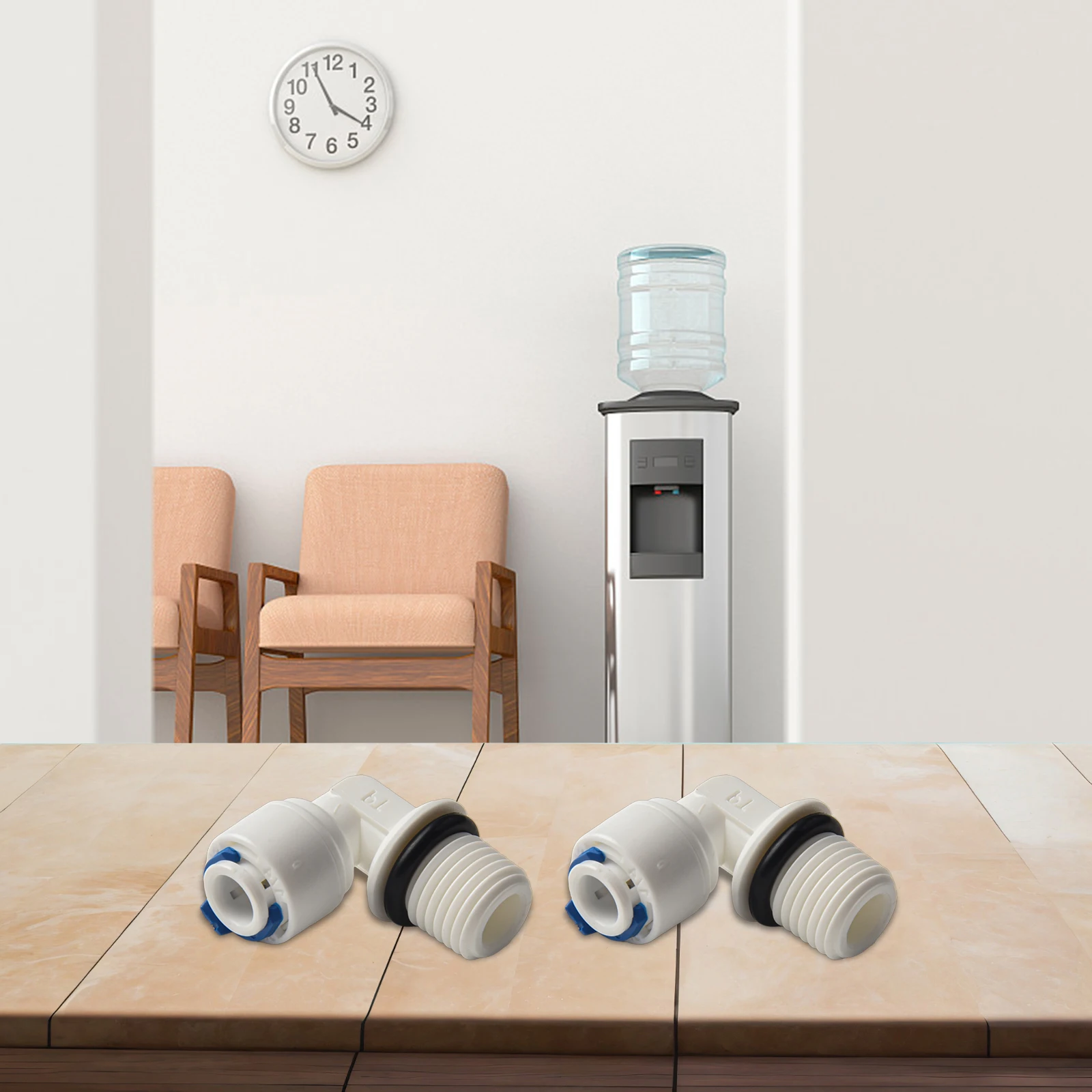 1 4 Tube Fitting Push Fit Tube Elbow Hot And Cold Water Quick Installation RO System Installation For Fridge Water Filter