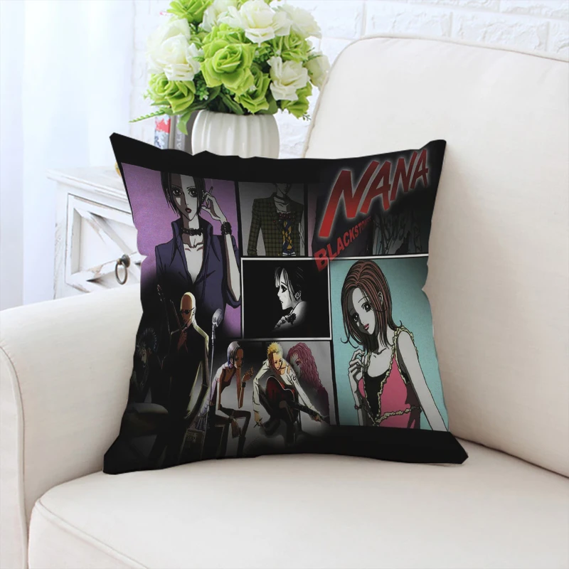 

N-Nana Anime Cover for Pillow Cases 45x45 Cushions Cover Cushion Covers Decorative Pillowcase 40x40 Home Decoration 45*45 Decor