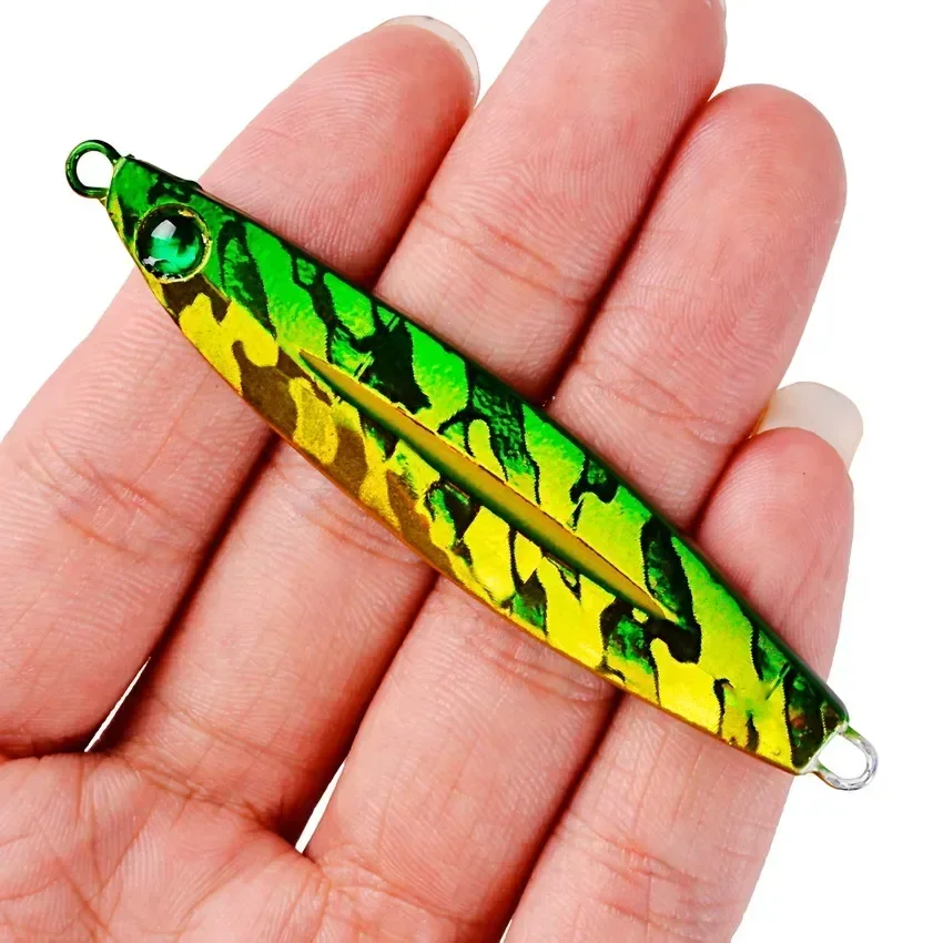 1Pcs Metal Cast Jig Spoon 7g-10g-14g-17g-21g-28g-40g Casting Jigging Fish Sea Bass Fishing Lure Tackle