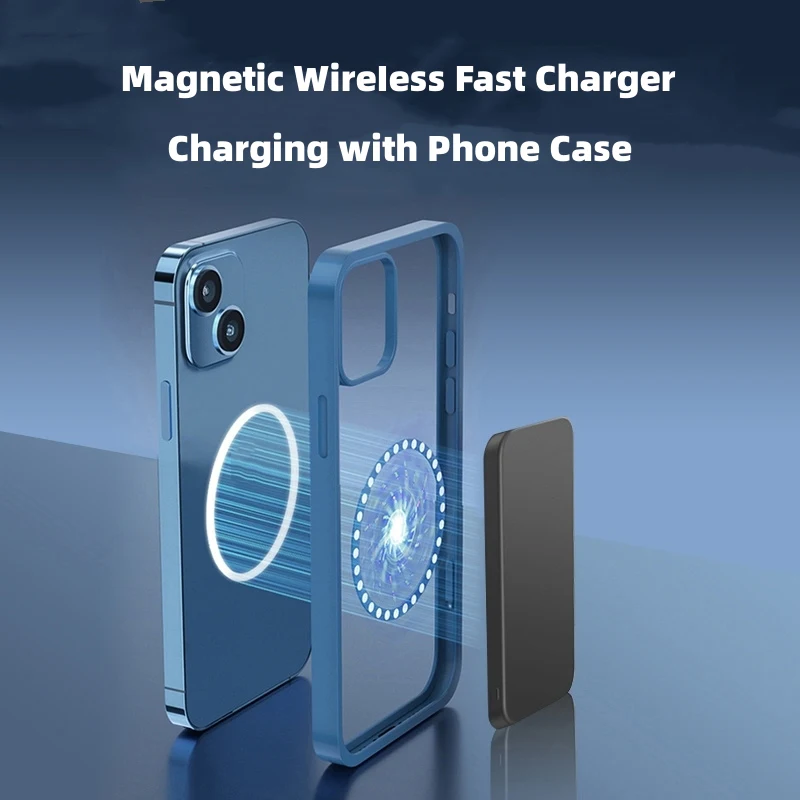 Magnetic Power Bank 10000mAh 15W Wireless Fast Charger For Apple External Auxiliary Battery Powerbank For iphone 15 14 13 12 11